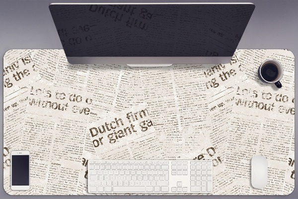 Sous-main bureau Journaux Vintage