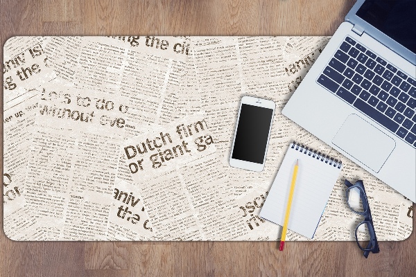 Sous-main bureau Journaux Vintage