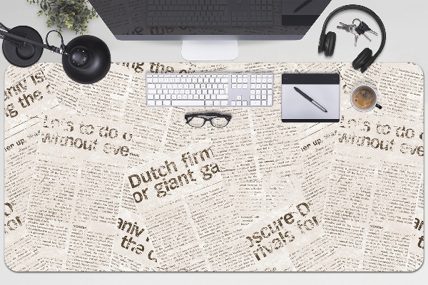 Sous-main bureau Journaux Vintage