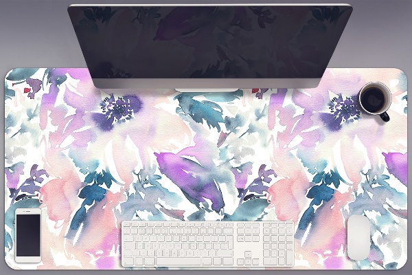 Sous-main bureau Jardin de fleurs