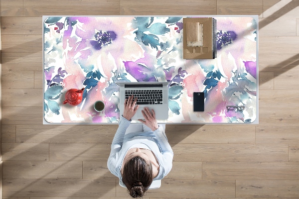 Sous-main bureau Jardin de fleurs