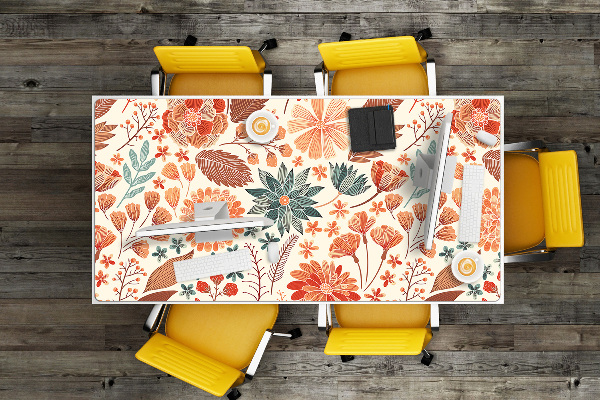 Sous-main bureau Fleurs artistiques