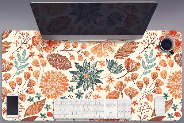 Sous-main bureau Fleurs artistiques