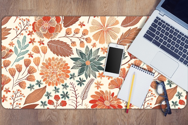 Sous-main bureau Fleurs artistiques