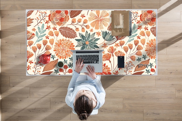Sous-main bureau Fleurs artistiques