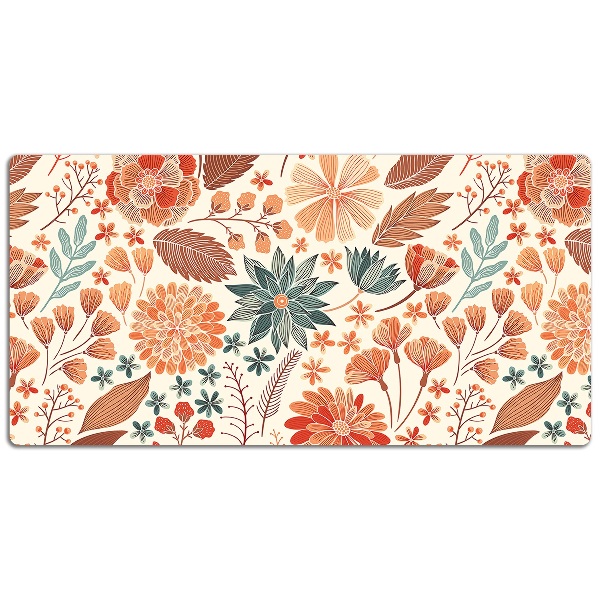Sous-main bureau Fleurs artistiques