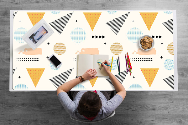 Protège bureau Formes colorées