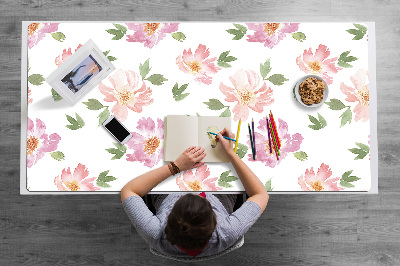 Tapis de bureau Fleurs aquarelles