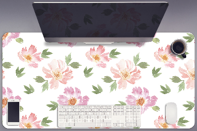 Tapis de bureau Fleurs aquarelles