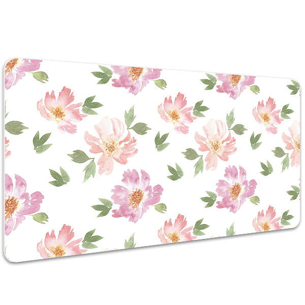 Tapis de bureau Fleurs aquarelles