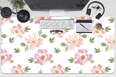 Tapis de bureau Fleurs aquarelles