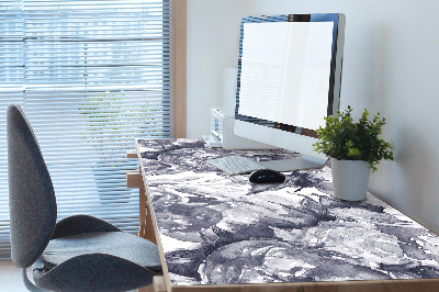 Tapis de bureau Fleurs grises