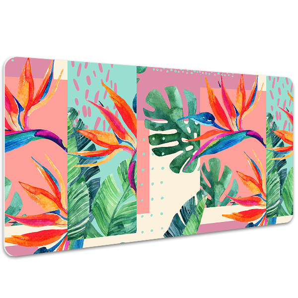 Sous-main bureau Mosaïque tropicale