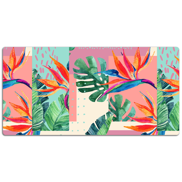 Sous-main bureau Mosaïque tropicale