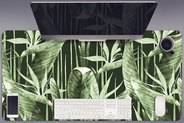 Sous main de bureau Feuilles sombres