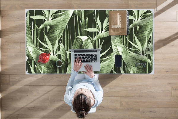 Sous main de bureau Feuilles sombres