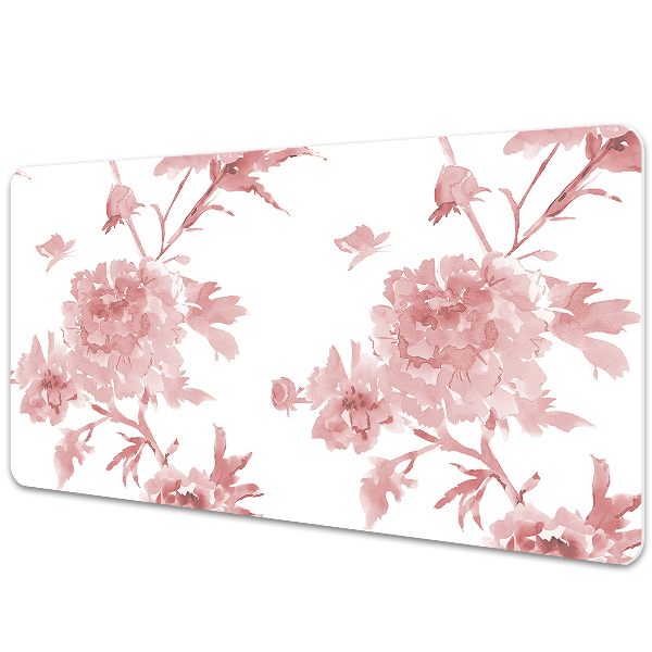 Sous-main bureau Fleurs pastel