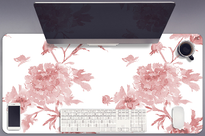 Sous-main bureau Fleurs pastel