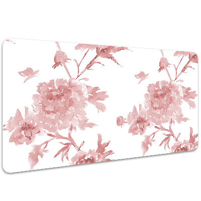 Sous-main bureau Fleurs pastel