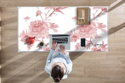 Sous-main bureau Fleurs pastel