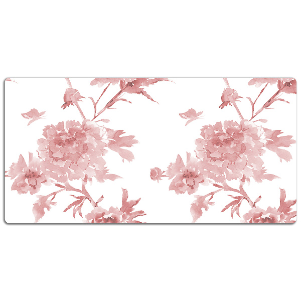 Sous-main bureau Fleurs pastel