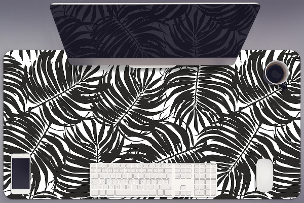 Sous main de bureau Feuilles noires