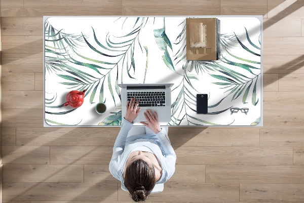 Sous-main bureau Feuilles comme des plumes