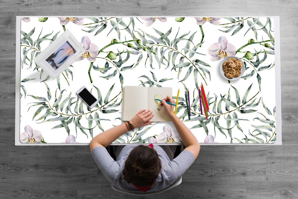 Tapis de bureau Orchidées roses