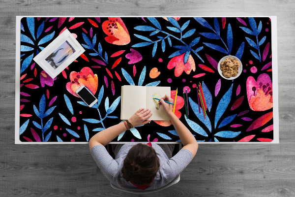 Sous main de bureau Motif floral