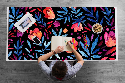 Sous main de bureau Motif floral