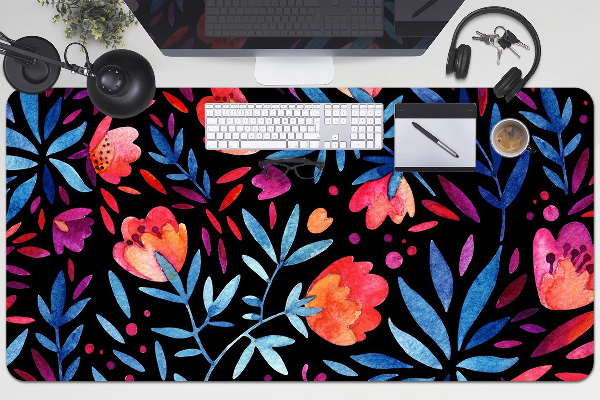 Sous main de bureau Motif floral