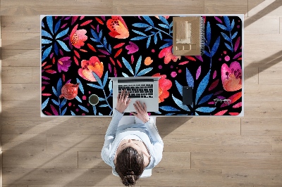 Sous main de bureau Motif floral