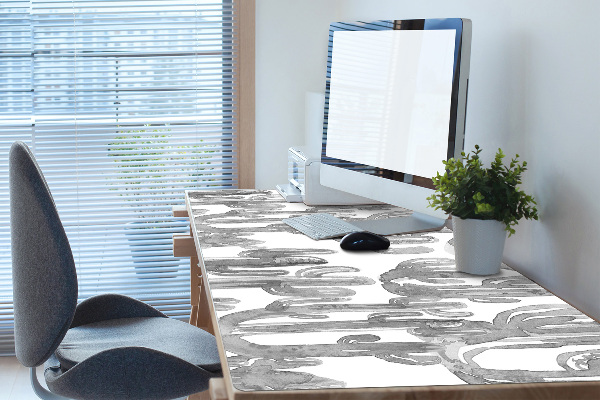 Sous-main bureau Cactus peints