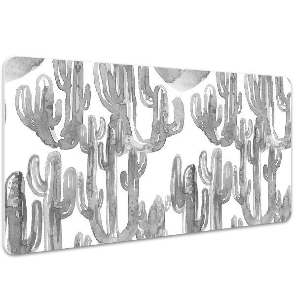 Sous-main bureau Cactus peints