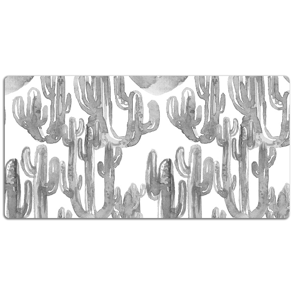 Sous-main bureau Cactus peints