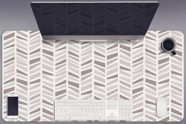Sous-main bureau Géométrie à Herringbone