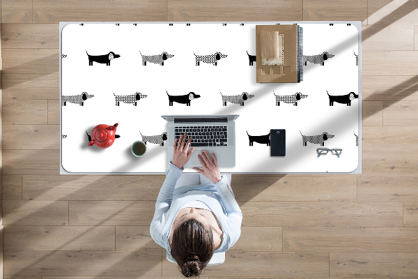 Sous main de bureau Teckel