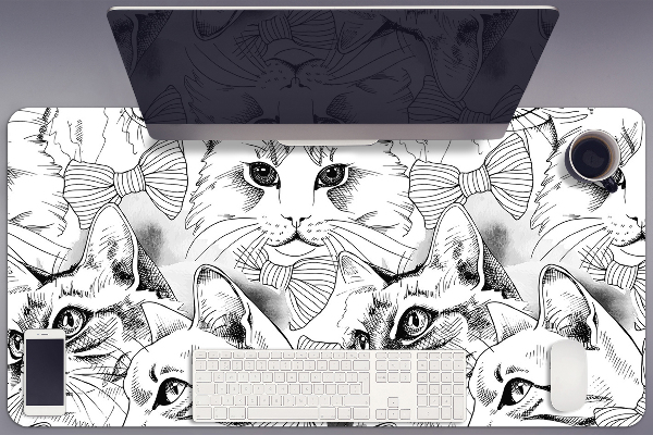 Tapis de bureau Chats cachés