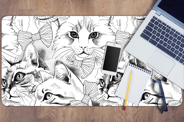 Tapis de bureau Chats cachés