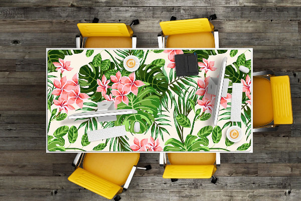 Sous main de bureau Fleurs Hawaii
