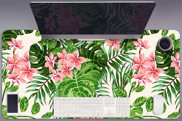 Sous main de bureau Fleurs Hawaii