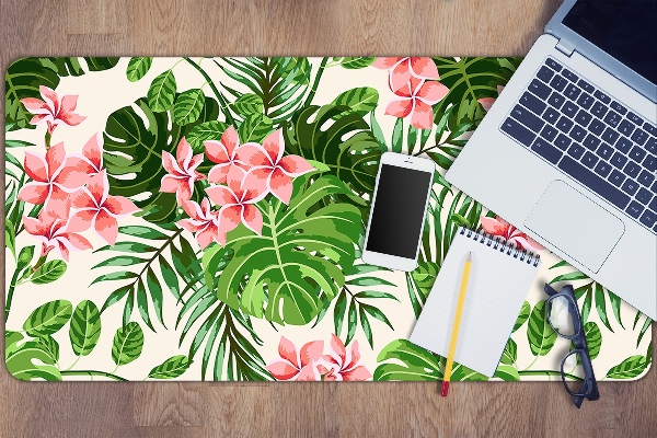 Sous main de bureau Fleurs Hawaii
