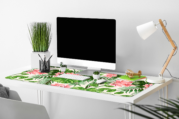 Sous main de bureau Fleurs Hawaii