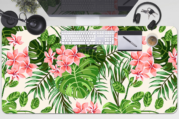 Sous main de bureau Fleurs Hawaii