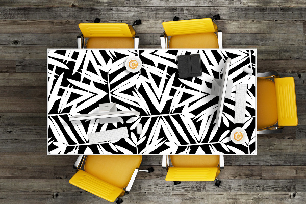 Protège bureau Motif noir et blanc