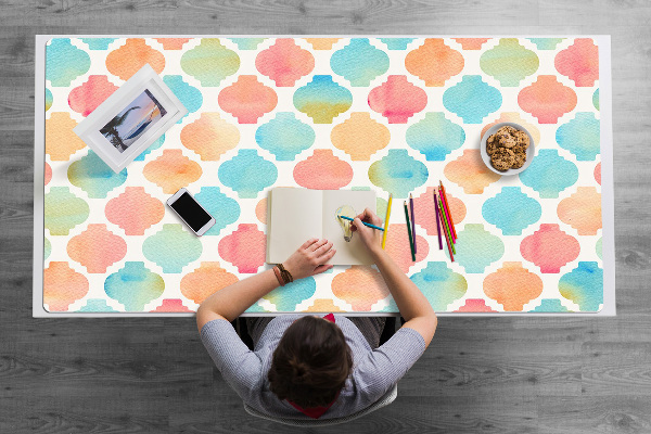 Sous main de bureau Modèle coloré