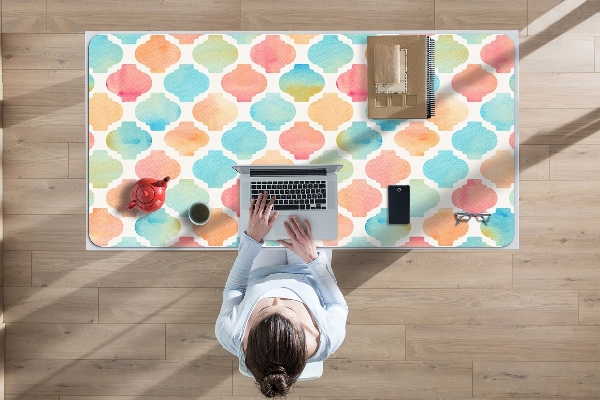 Sous main de bureau Modèle coloré