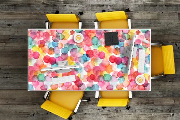 Sous-main bureau Bulles colorées