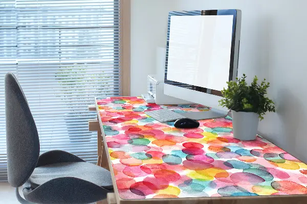Sous-main bureau Bulles colorées