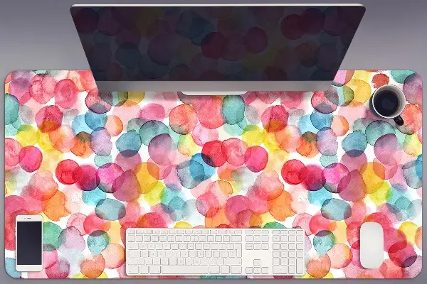 Sous-main bureau Bulles colorées